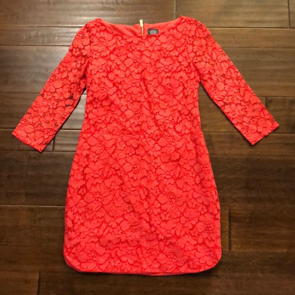 Vince Camuto - Sz 6 - Coral Lace Dress
